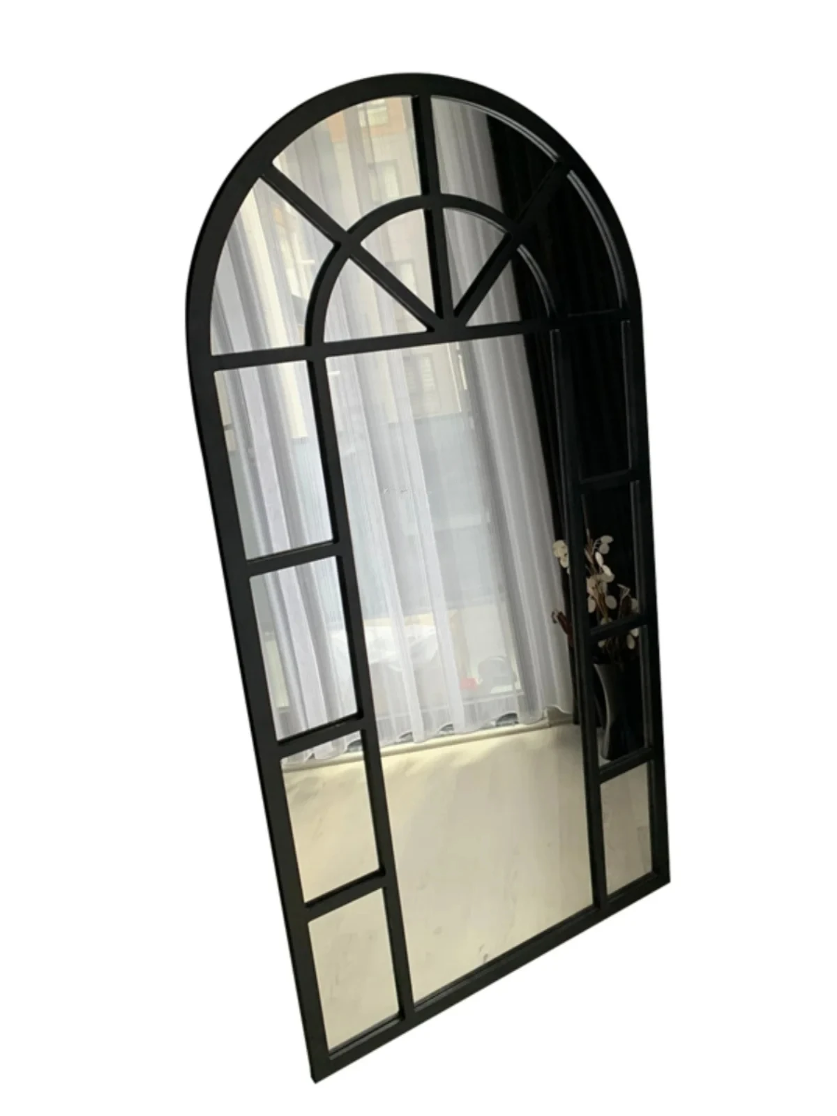 

Window Mirror Wall-Mounted American Fake Window Hanging Living Room Corridor Entrance Mirror Window Decoration