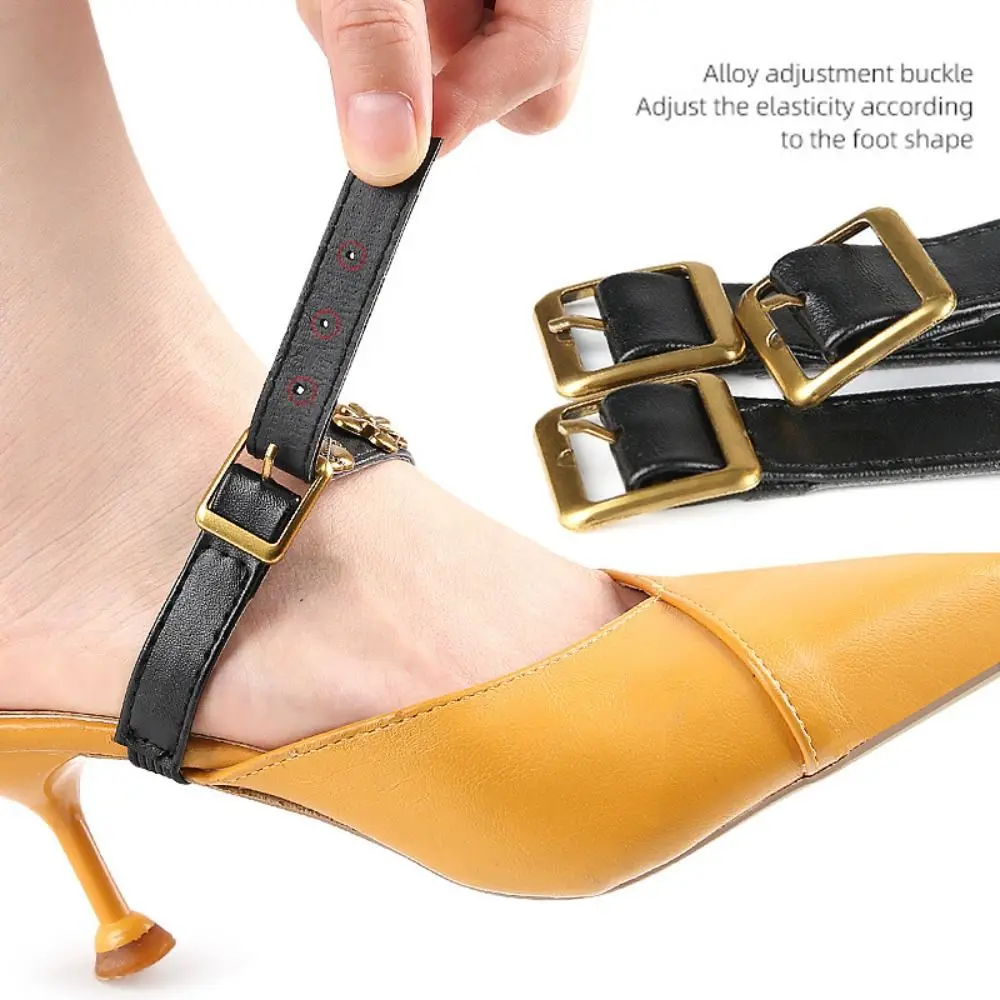 

Bouquet Style Ankle Holding Shoelace PU Leather Elastic Lazy Shoelaces Anti-dropping heel Anti-skid Bundle Laces Single Shoes