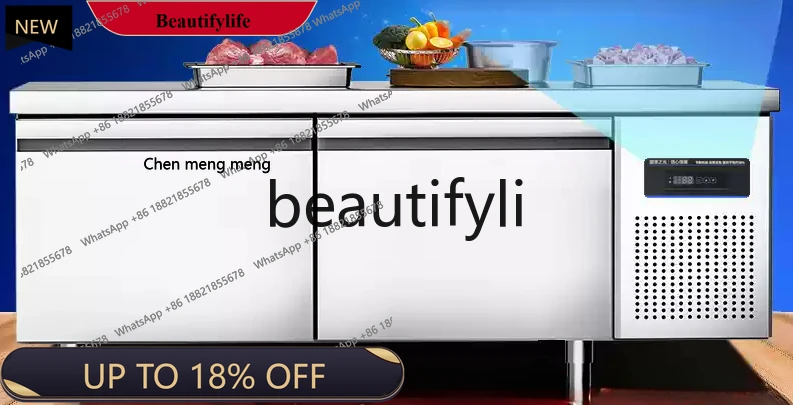 

Refrigerated workbench, freezer, refrigerator console to keep fresh