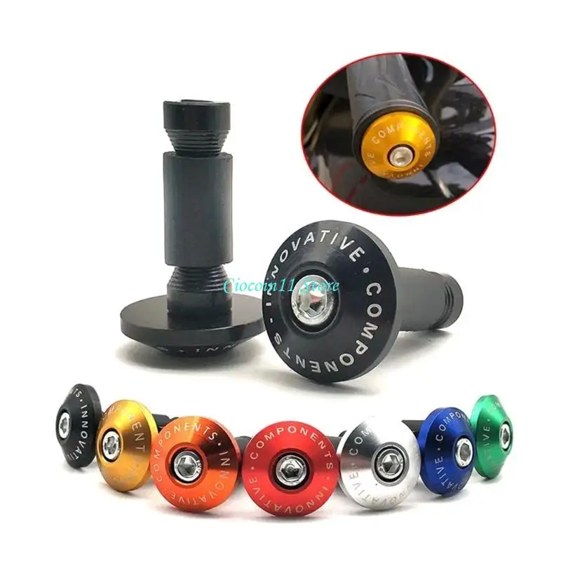 

Y1UB Bar End Plugs Handlebar End Caps Bike Handlebar Plugs Perfect for Most Motorcycle Bicycles Road Bike Mountain Bike