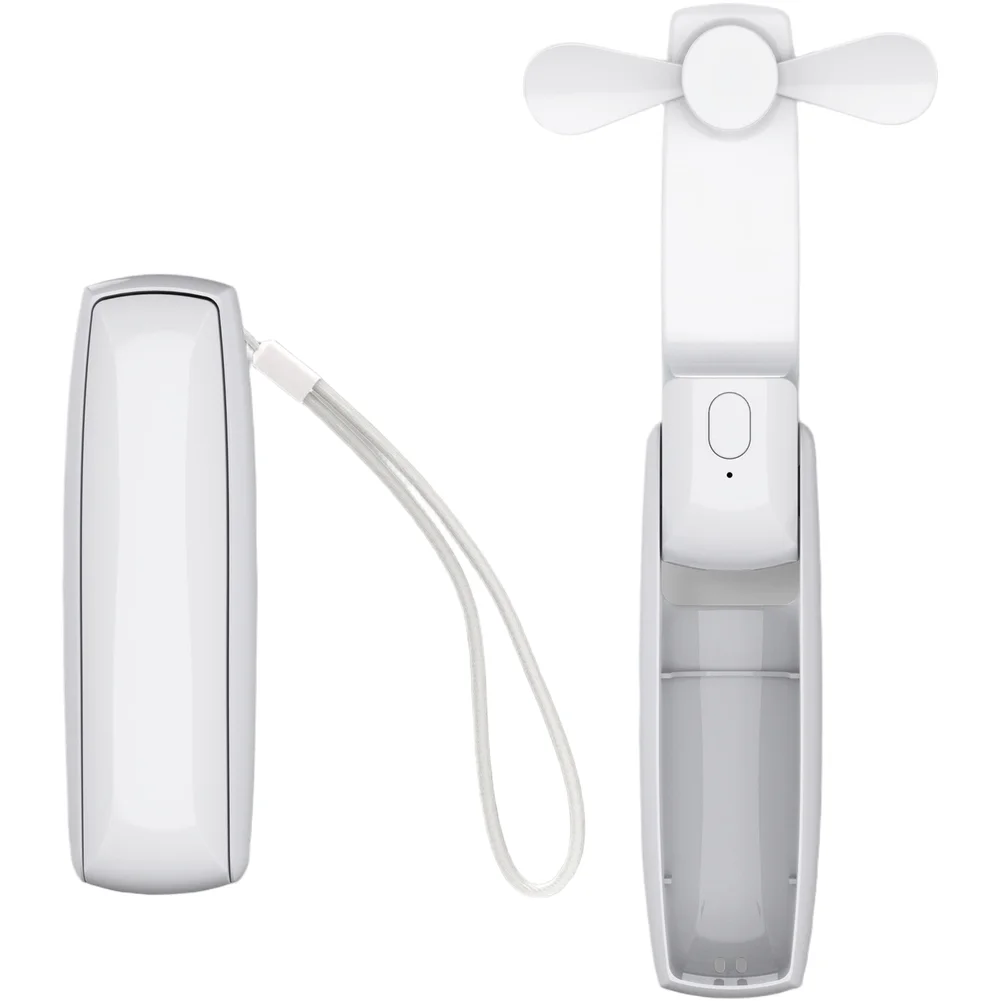 For mini Foldable Handheld Fan USB Rechargeable 1200mAh Battery 3 Wind Speeds Compact Design for Travel Camping Office