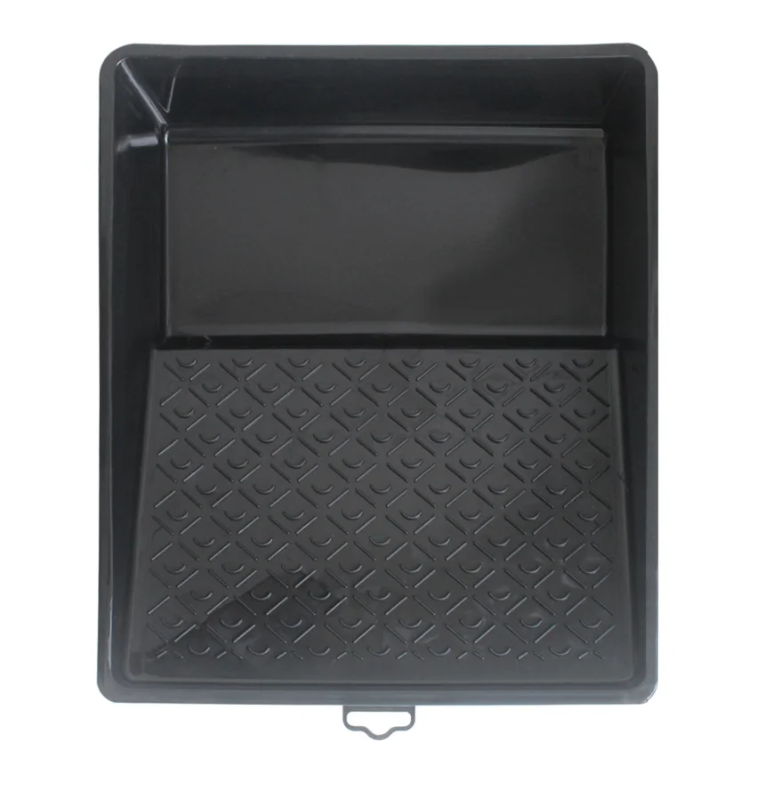 10 inch Paint tray for decorative wall decorative tool with pattern black plastic paint pan roller brushing tool 35*30*7.5cm