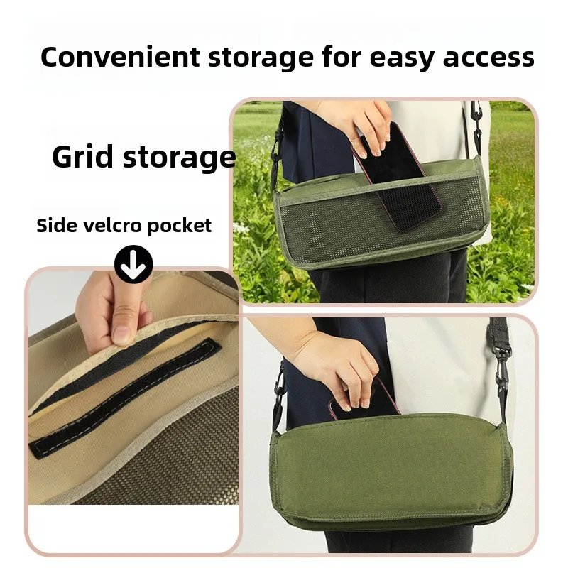 Portable Foldable Backpack Stool Simple Camping Crossbody Chair Pen Bag Style Outdoor Folding Seat Gear