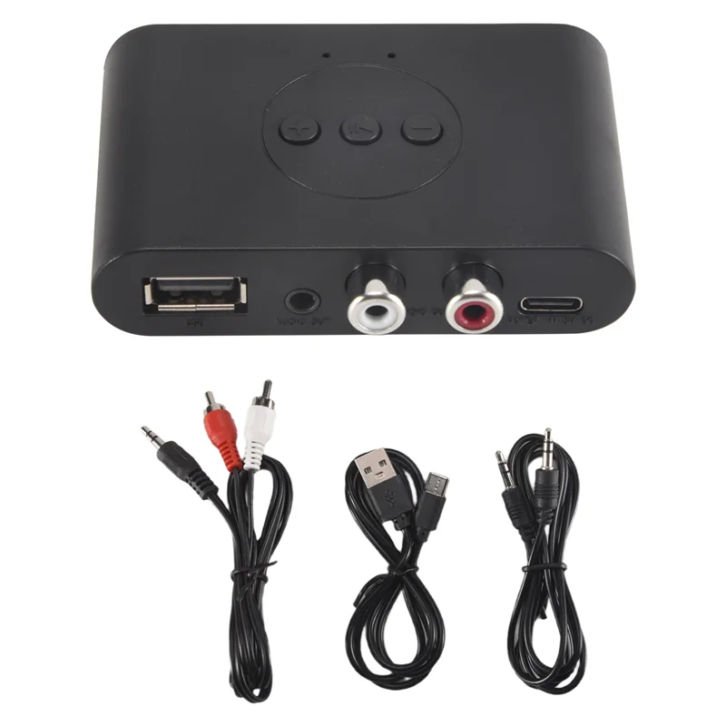 Advanced Bluetooth 5.3 Audio Receiver NFC USB U Disk RCA 3.5Mm AUX USB Stereo Music Wireless Adapter For Car Speaker Amplifier