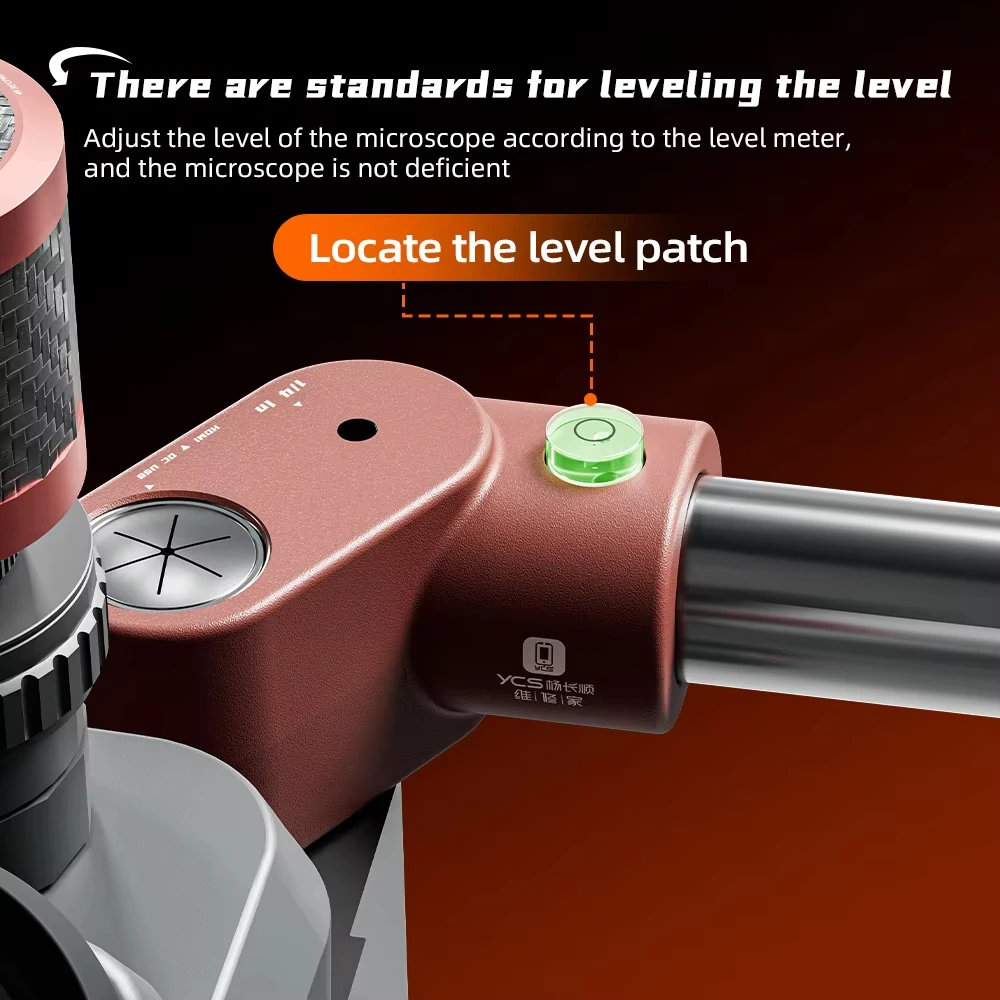 YCS Dragon Arm Microscope Swing Arm Bracket Metal Universal Telescopic Folding 360° Fixed Lifting Maintenance Inspection Bracket