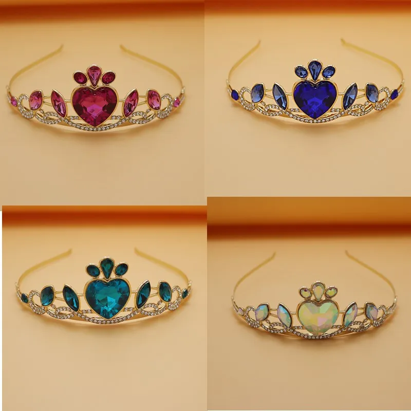 Bride Wedding Tiaras and Crowns Shiny Rhinestone Princess Diadem Birthday Party Hair Jewelry for Women Girls Crystal Headbands