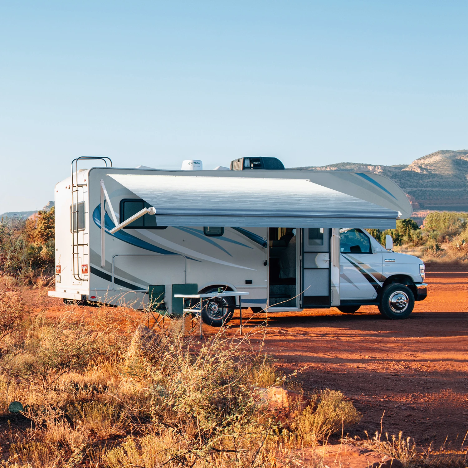 

Caravan Awning,Hot Sale Electric Roll Out Awning for Trailers Motorhomes Outdoor Campers RVs Van Off-road Vehicles