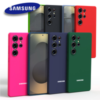 Original Samsung S25 Ultra Case Soft Liquid Silicone Ultra Thin Shockproof Phone Back Cover For Galaxy S25Ultra S25Plus S25 S24