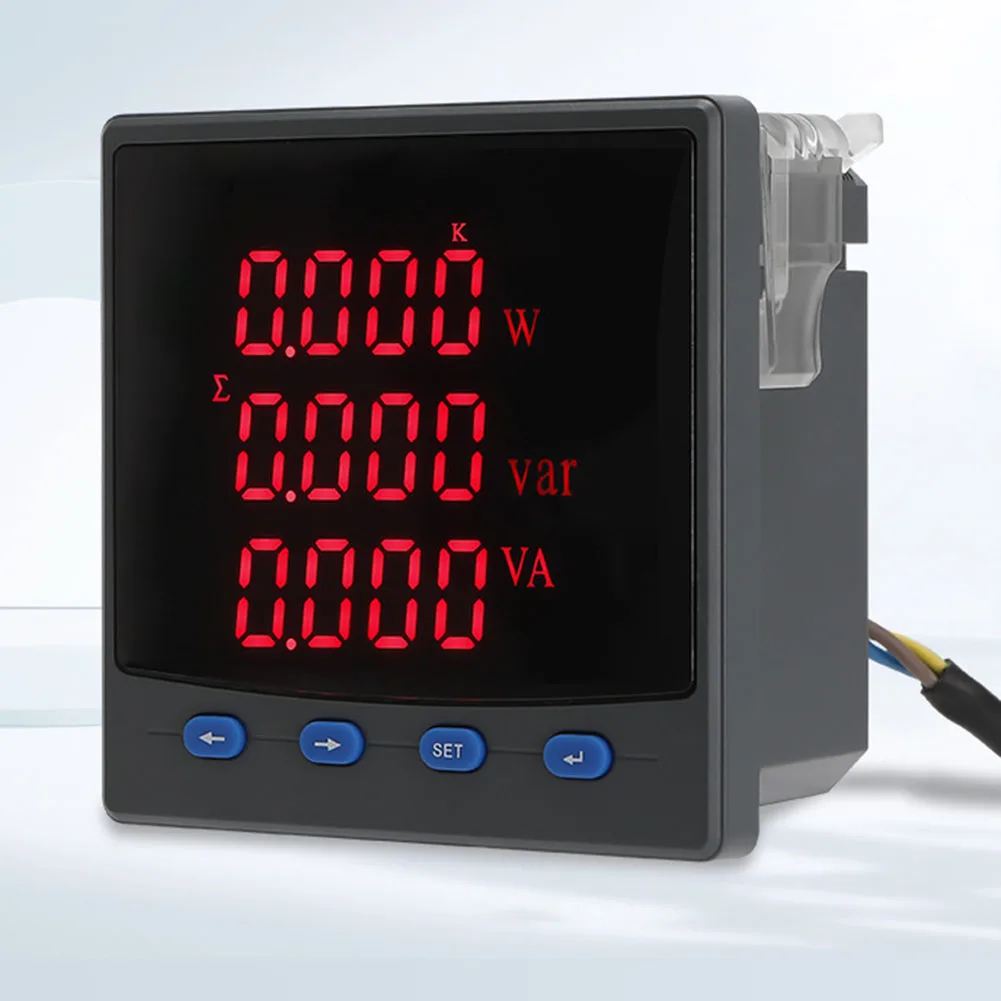 96x96mm Three-Phase Intelligent Digital Meter with 0.5S Accuracy RS485 Communication for Power Factor Frequency Harmonics