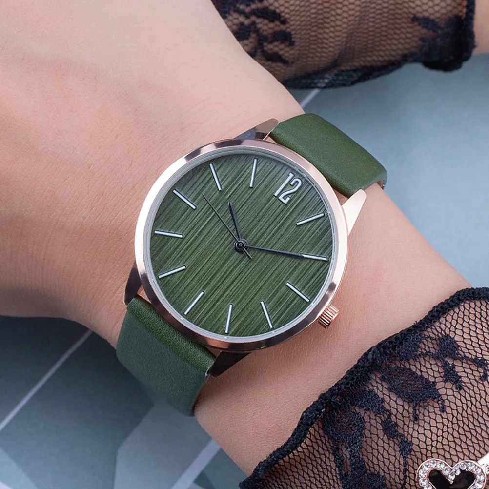 

PU Wrist Watch Women Quartz Stylish Casual Fashion Watch Breathable Strap Durable Material Accurate Time