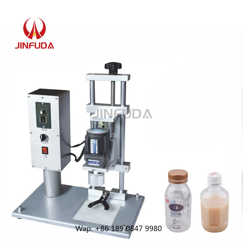 【Hot】Semi-Automatic Electric Bottle Capping Machine, Desktop Cap Tightener with Twist Lock for Cosmetic and Perfume Packaging