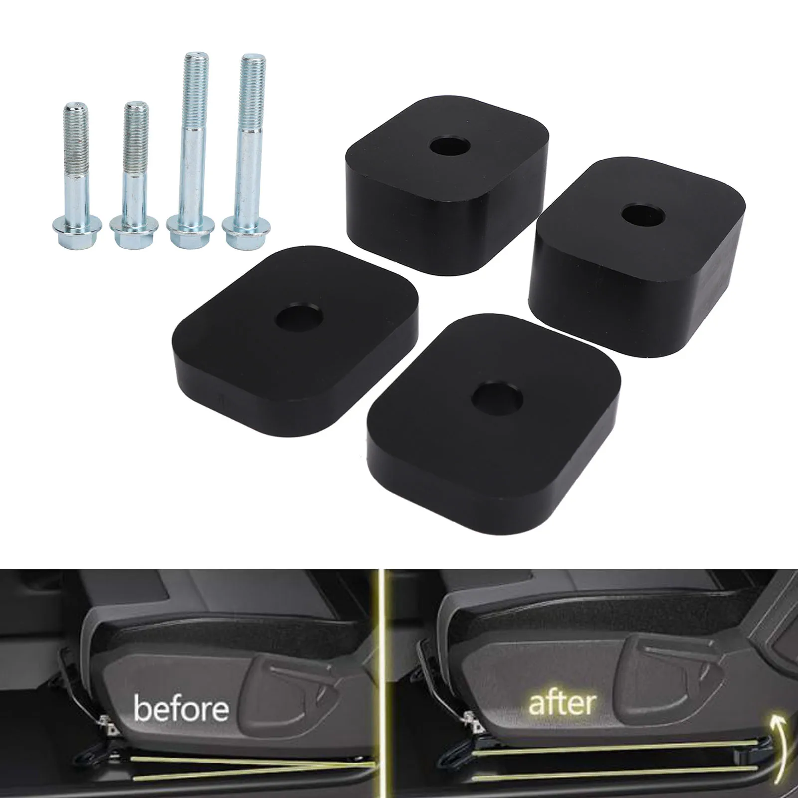 Auto Spacer Lift Jackers Recline Lift Kit 387-2104 1/2 tot 1,5 inch verstelbaar voor Toyota Tacoma FJ Cruiser 4Runner Tundra Sequoia