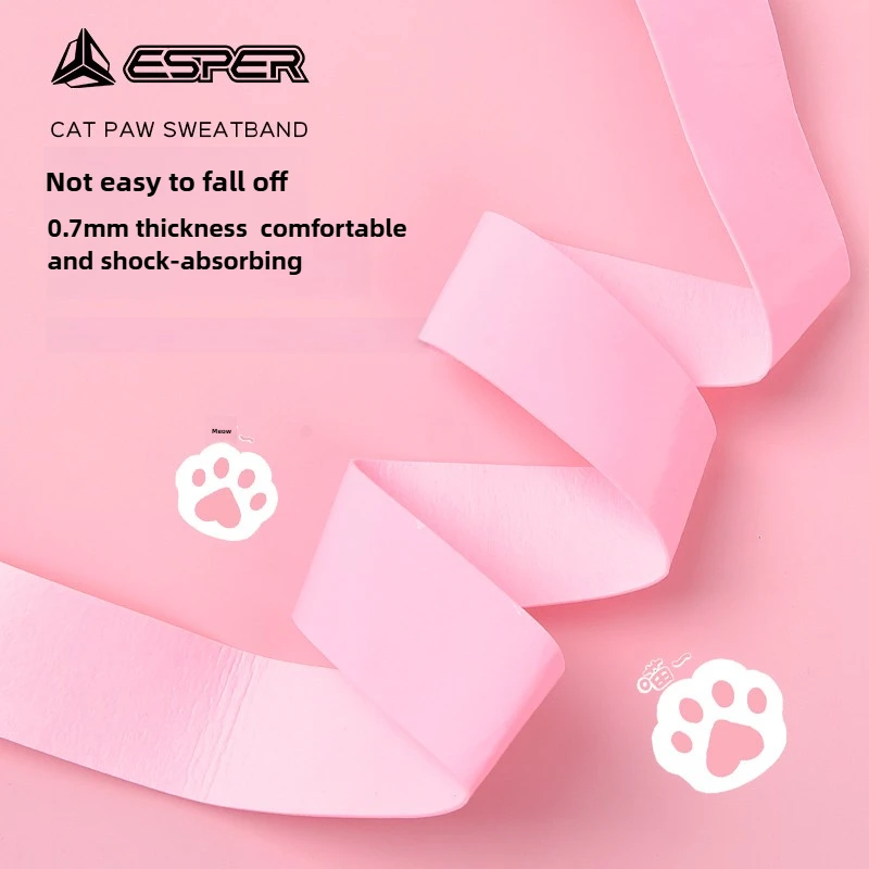 قبضة مخلب القطط لمضرب كرة الريشة من ESPER، حزام فائق النعومة ممتص للعرق، غير قابل للانزلاق، مريح لامتصاص الصدمات والتهوية