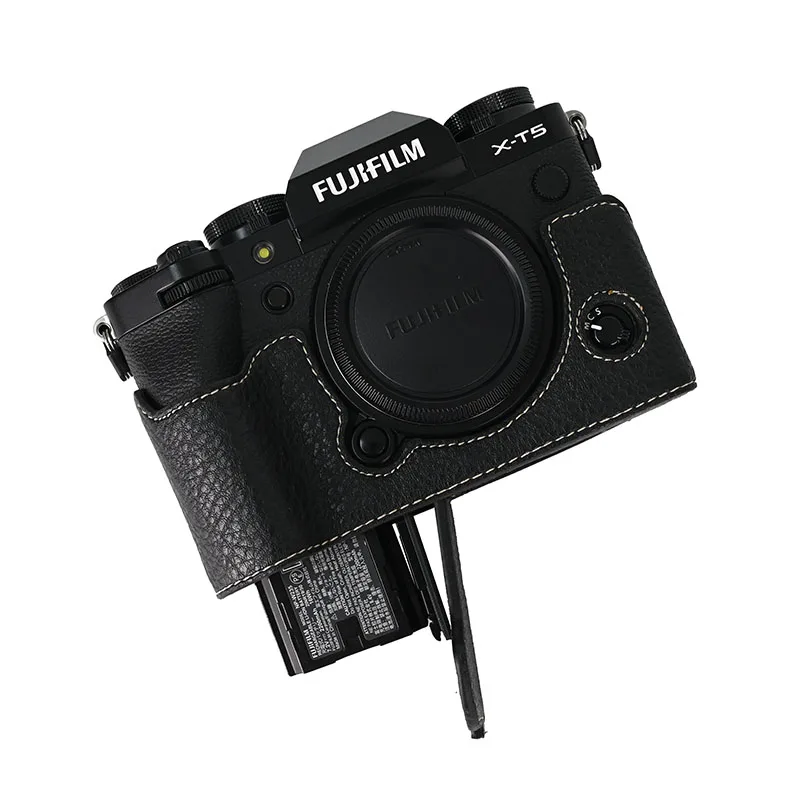 Obudowa XT5, pokrowiec ze skóry PU na aparat Fujifilm XT5, torba, osłona na pół korpusu Fujifilm X-T5 — zdjęcie produktu 5
