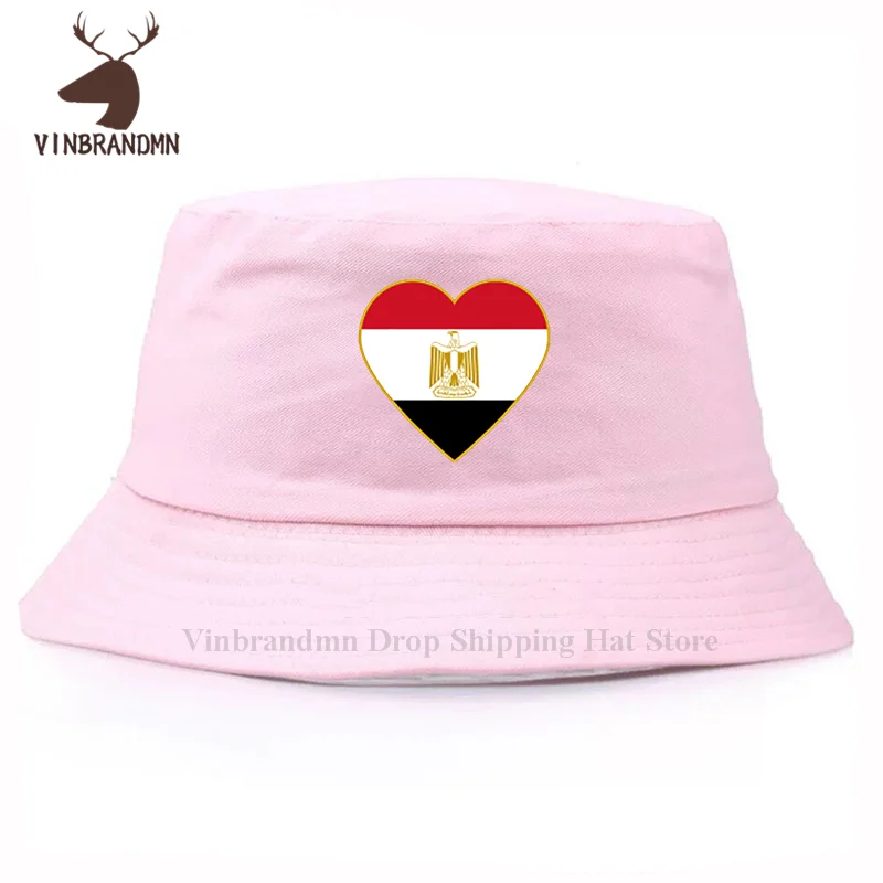 Egyptian Heartbeat  fashion baseball cap I Love Egypt Country Flag Heart Family visor fishing sun hat summer outdoor bucket hats