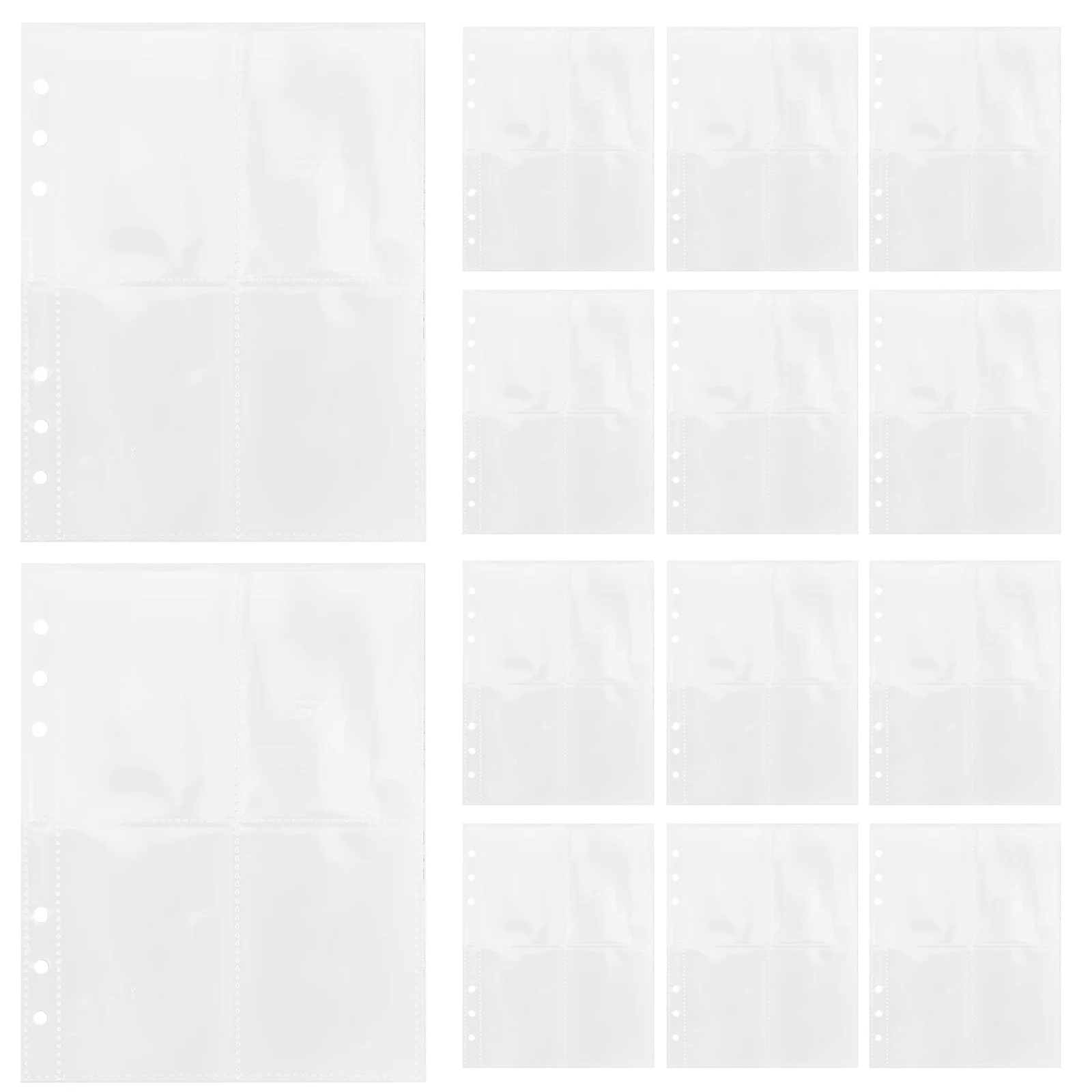 

100pcs Budget Binder Insert 1.5Mm Portable Loose Leaf Pocket For Receipts Cards Storage Reusable Envelopes Binder Supply Budget