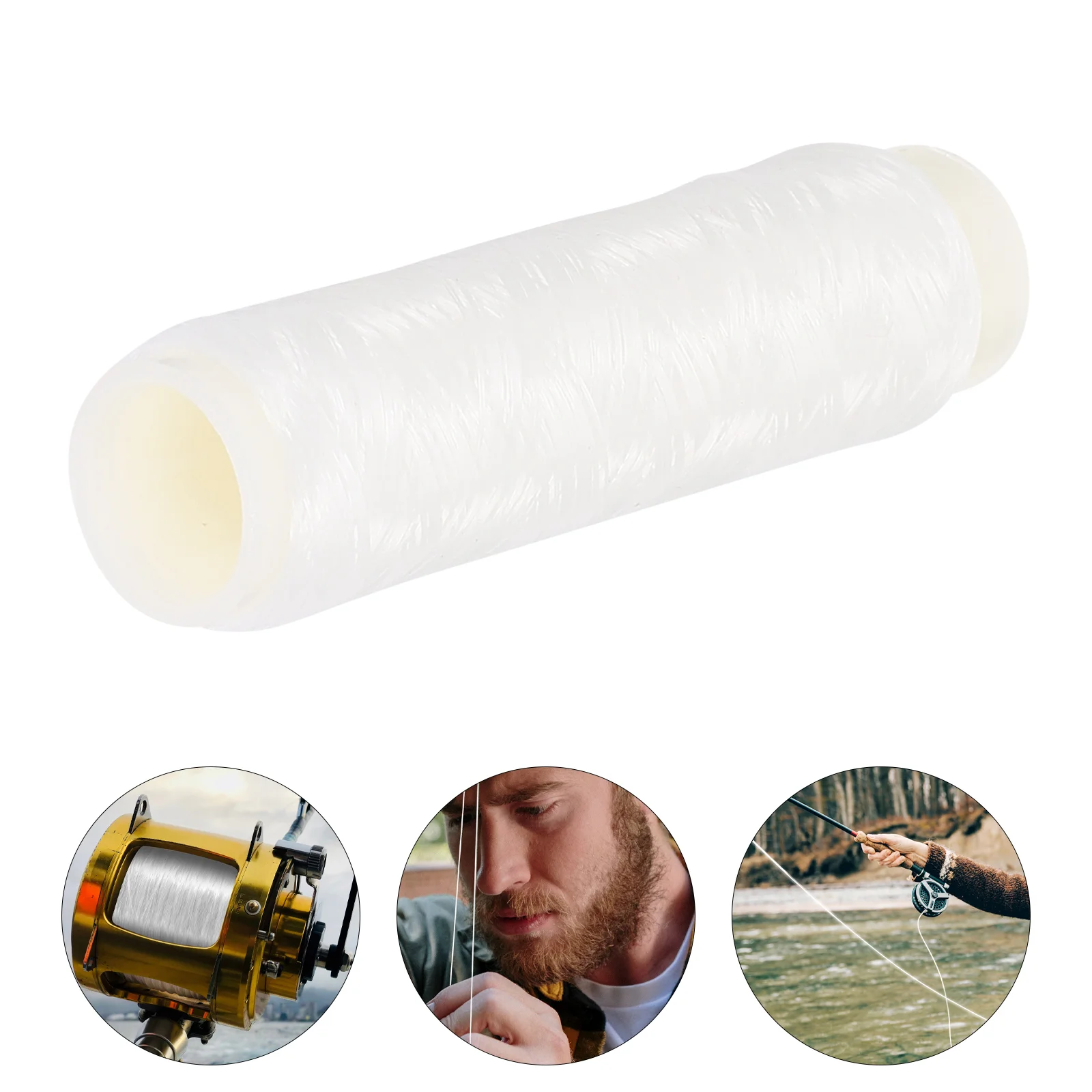 

3 Rolls Fishing Twine Line Convenient Angling Anti-wear Non-slip Heavy Duty Professional White Portable Wire