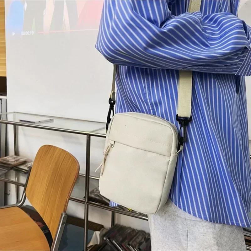 Leinwand Damen Umhängetasche Trend Oxford Schulter Handtasche koreanische einfarbige Student Telefon Tasche einfache Einkaufstaschen Geldbörse