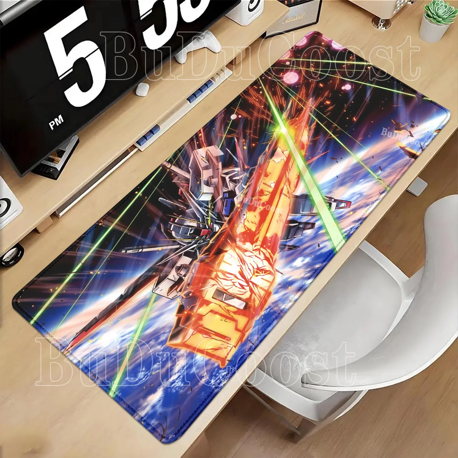 Alfombrilla de ratón GAT-X105S Strike Gundam, alfombrilla de ratón para teclado de ordenador y PC, accesorio de oficina, alfombrilla de escritorio XXL con impresión HD