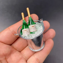 1/6 Scale Ice Bucket and Two Champagne Bottles  Models for 12''Figures Scene Accessories'