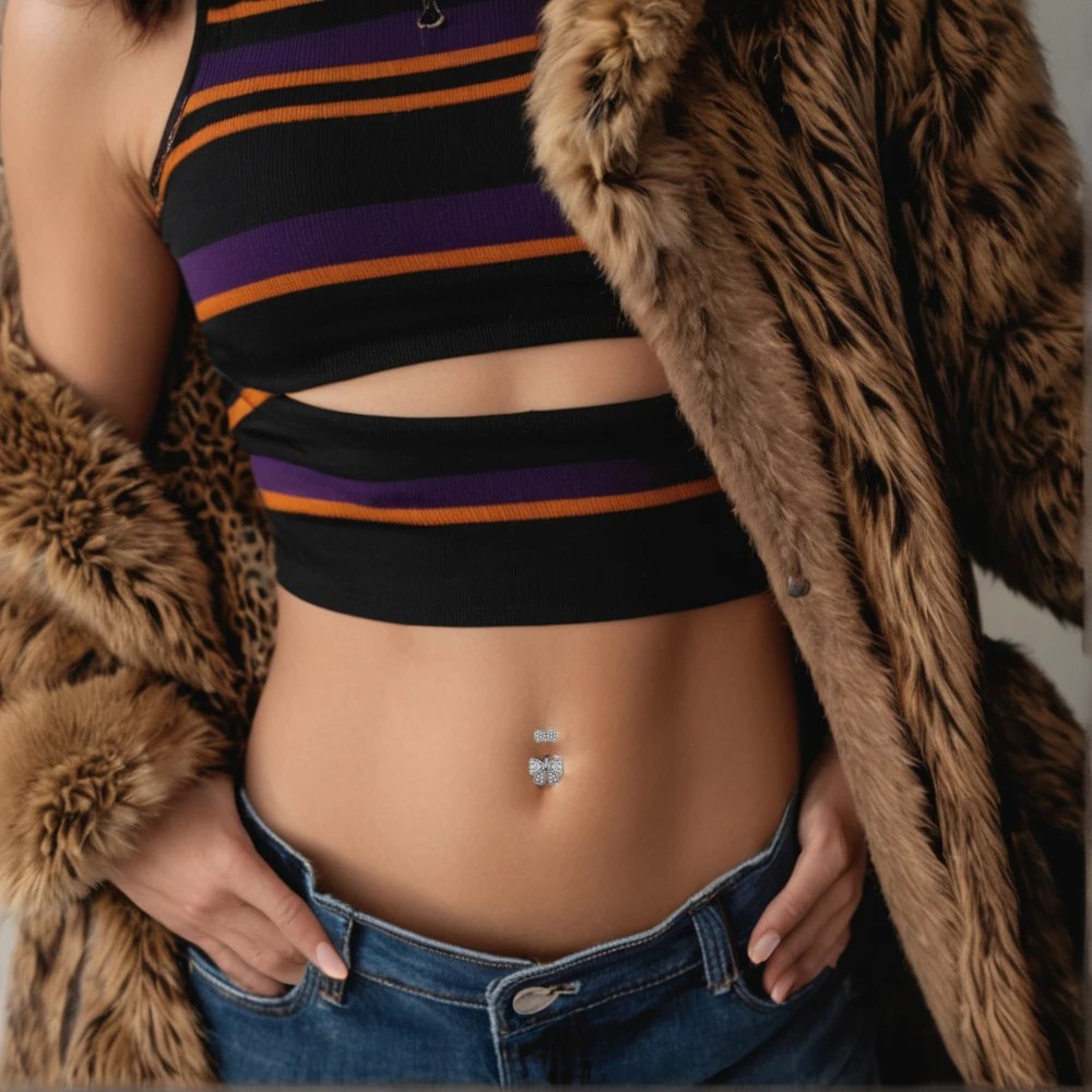 Chain Tassel Dangled Belly Piercing Ring, Gift
