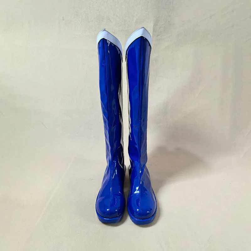 유 코스프레 스토어 라이트 블루 롤플레잉 신발 할로윈 카니발 파티 크리스마스 소품 남녀 공용