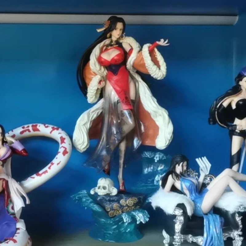 One Piece Female Emperor Boa Hancock Figure Gk Oka Shichibukai Anime Figure Statue Desktop Model Toy Gifts Collectible