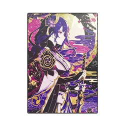 Goddess Story Diy Homemade Card Anime Character Raiden Shogun Year Miko Fischl to Collectible Card Christmas Birthday Gift