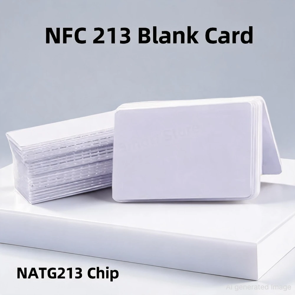 10/50 Stück NFC Ntag216 Ntag215 Ntag213 Weiße Karte TAG ISO14443A RFID-Karten Ntag 213 Chip für alle NFC-fähigen Telefone 2028