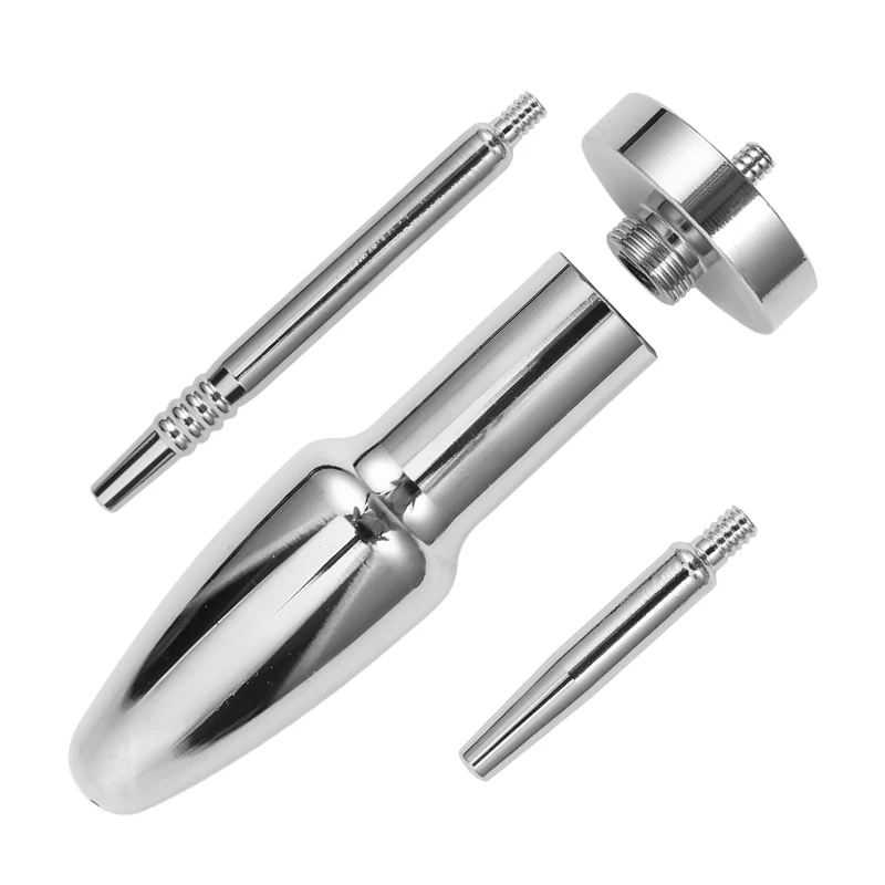 أنبوب عين الحصان متصل بقابس شرجي ، تدفق القضيب في فتحة الشرج ، أداة استمناء تنظيف حقنة شرجية ، ألعاب جنسية للرجال المثليين