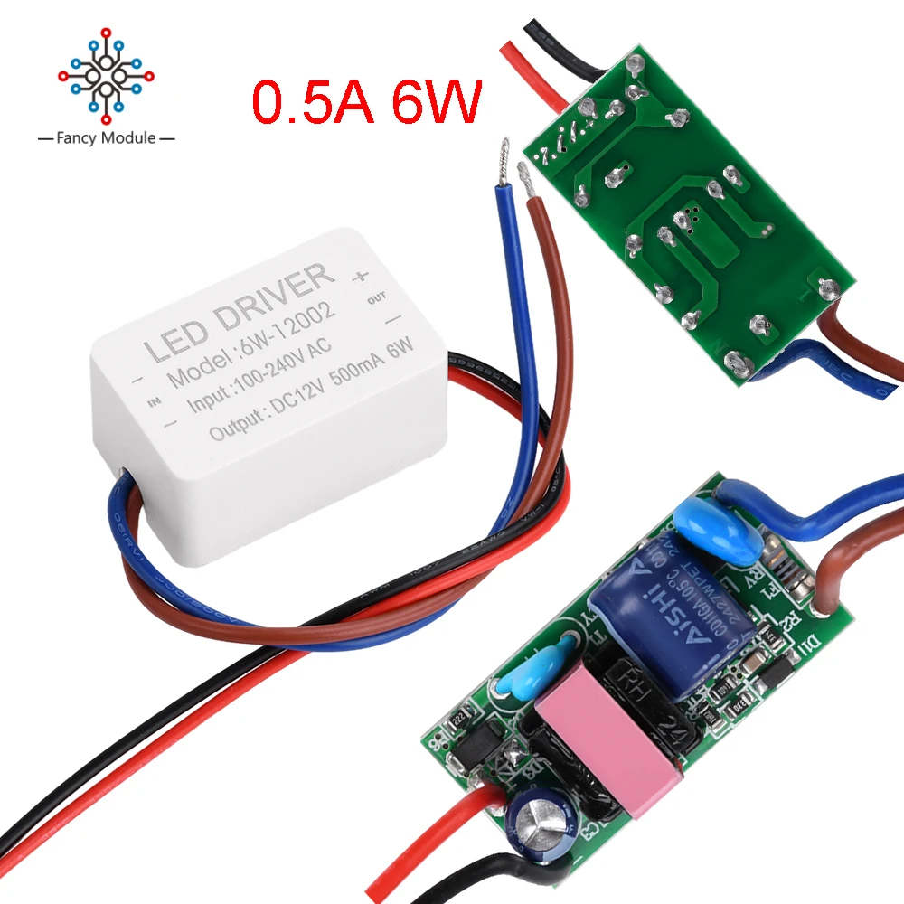 DC12V 0.5A Driver Module LED Switching Power Supply Driver Module AC110V 220V to DC12V Voltage Inverter Regulator Power Supply