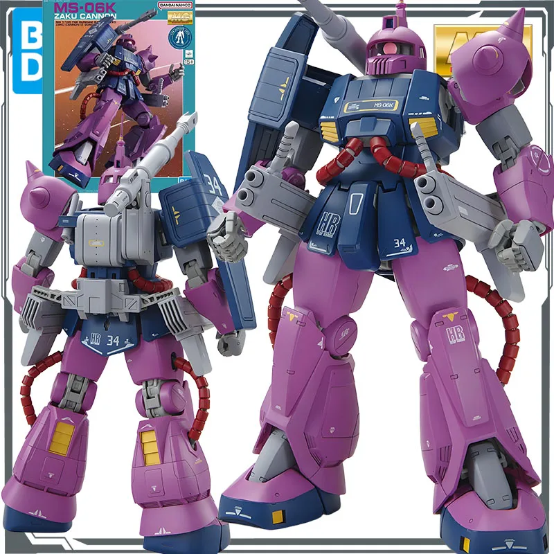 

Bandai Original MODEL KIT GUNDAM MG THE GUNDAM BASE MS - 06K ZAKU CANNON 1/100 Аниме Фигурка Сборка Модель Игрушки