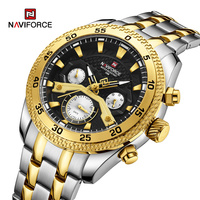 NAVIFORCE New Design Watch For Men Luxury Fashion Luminous Chronograph Waterproof Date Week Quartz Wristwatch Relogio Masculino