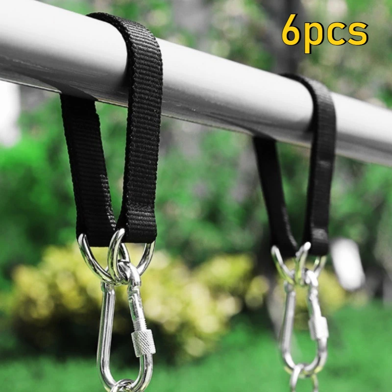 6pcs Multipurpose Outdoor Hanging Straps, Camping Hanging Straps, Swing Straps, Sandbag Straps, Hanging Loop Straps