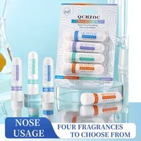 Barra nasal, paquete de 4, efecto duradero, barra refrescante, aceite esencial vegetal, ingredientes, aceite refrescante para inhalación Nasal, fácil