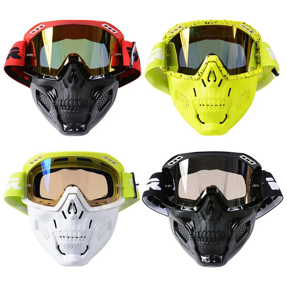 

Wholesale Motorcycle Riding Goggles Mask Motorbike Face Mask Windproof Motocross Goggles Racing Helmet Protective Glasses Mask