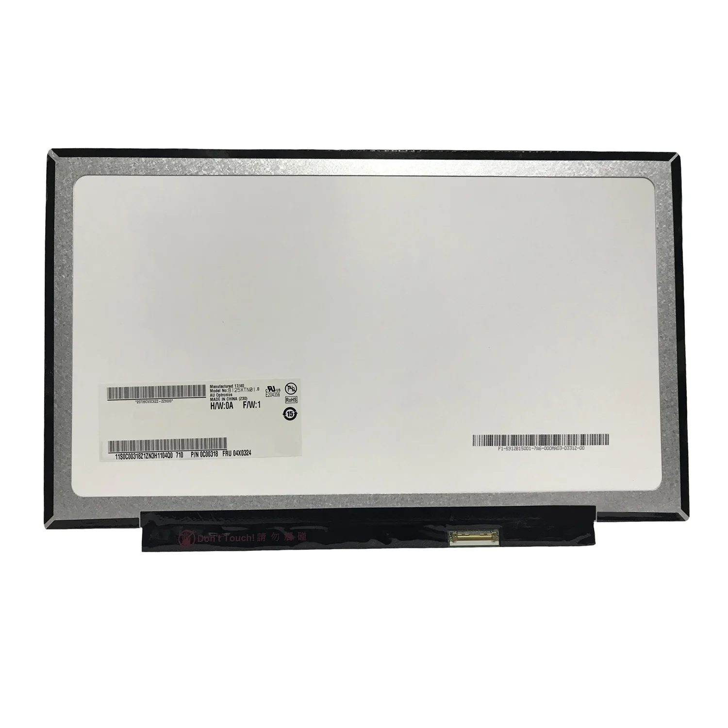 

12.5" B125XTN01.0 HW0A Fit B125XTN03.0 HB125WX1-200 M125NWR3 R0 LP125WH2-TPH1 30 Pins LCD Display Panel Grade A Laptop