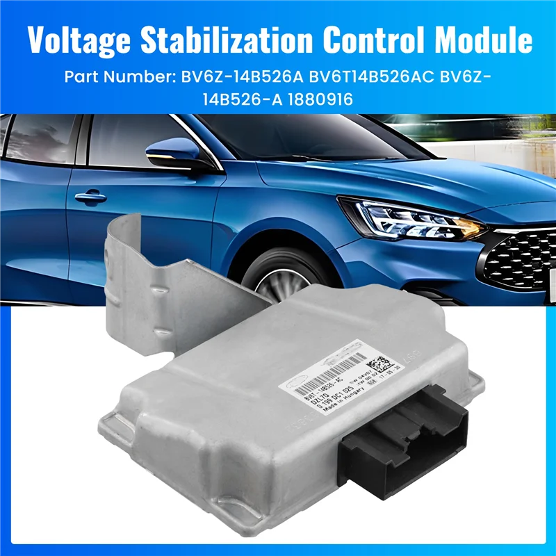 Módulo de controle de estabilização de tensão de carro A80X BV6T-14B526-AC 1880916 para ford mustang focus mk3 ecu unidade de controle de parada de partida