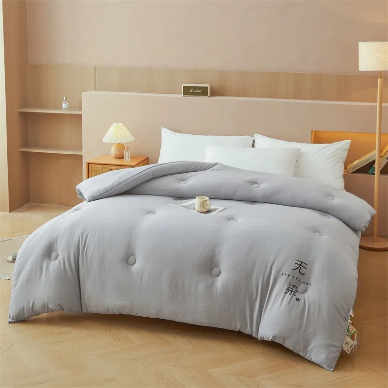 2025 new polyester fiber spring and autumn comforter winter comforter core 1pc 150/180/200/220cm warm and breathable