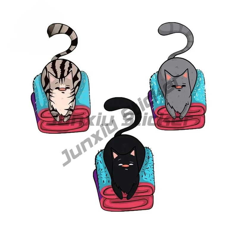 For Shorthair Cat Car Stickers Waterproof Scratch-Proof Decals Sunscreen Laptop Windshield Car Label