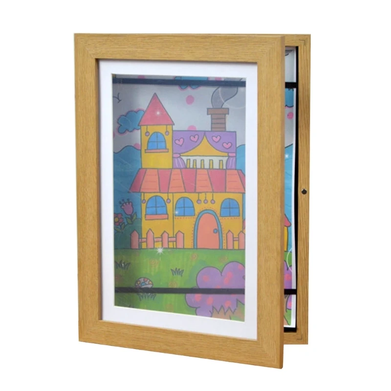 Children Art Frames Magnetic Front Open Changeable Kids Frametory for Poster Photo Drawing Paintings Pictures Display