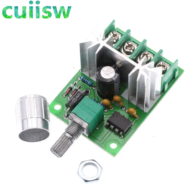 DC 6V-12V 6A PWM DC Motor Speed Controller Governor Regulator High Power Stepless Variable Speed Control Switch Smooth Start