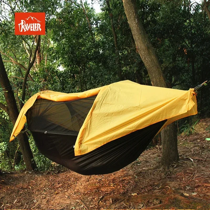 Travel Mosquito Net Hammock, Waterproof, Outdoor Camping, Hiking, Integrated Tent