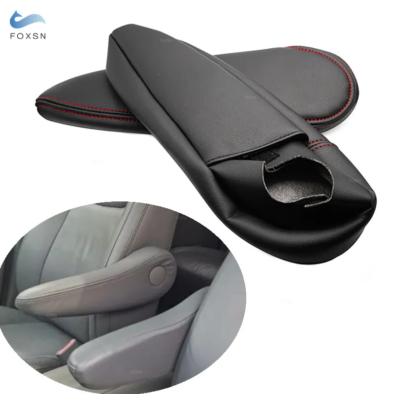 Para toyota sienna 2005 2006 2007 2008 2009 2010 carro 2 pçs motorista & passageiro assento lateral alça braço capa de couro
