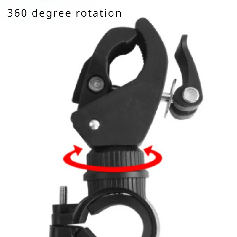 360 ° Rotation Suitable for Rectangular Cylindrical Flashlights and Bicycle Lamp Holders with A Diameter of 1.8cm To 3.5cm