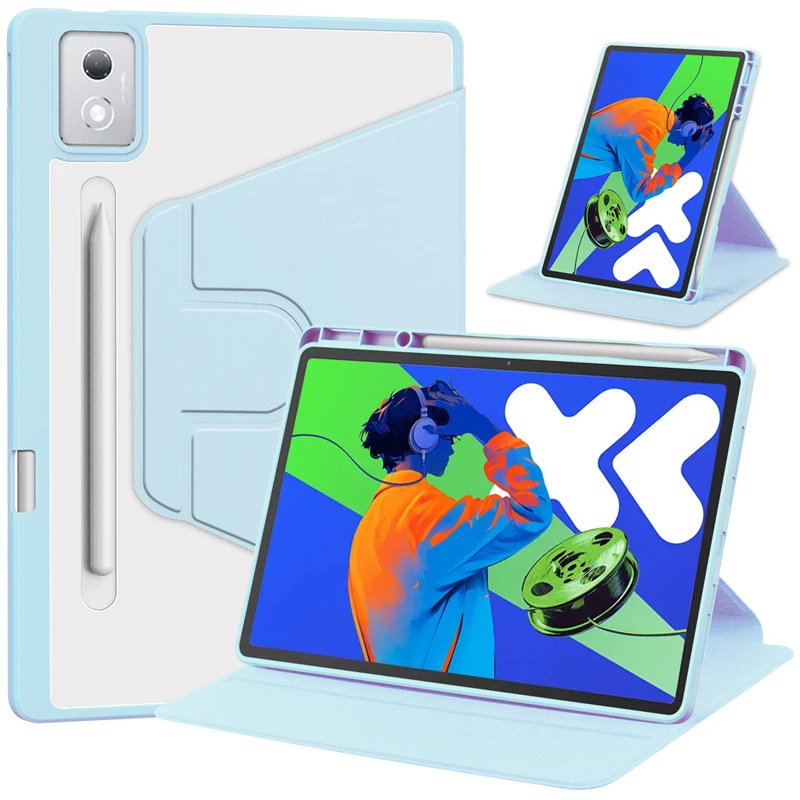 

For Lenovo Xiaoxin Pad Pro 12.7 2025 2023 Case P12 12.7 TB-370FU TB-371FU TB375-FU Acrylic Rotating Stand Tablet Case Funda