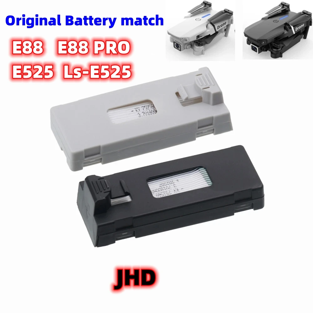 JHD Drone Battery  For E88 E88 PRO Ls-E525 E525 PRO Mini RC Drone Battery 4K Drone E88 PRO RC Plane