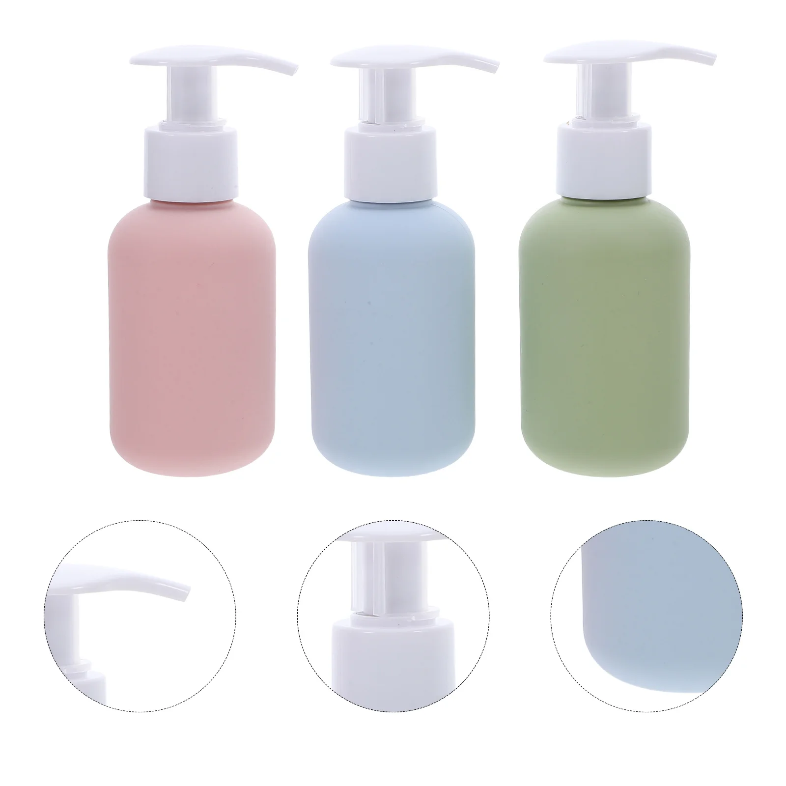 

3Pcs Travel Size Lotion Bottles 100ml Leak Proof Refillable Pump Containers Tsa Approved Portable Soap Dispenser