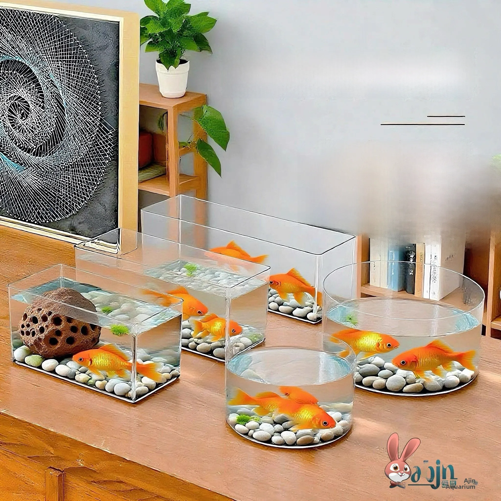 

Современный минималистичный настольный аквариум ABEYINUOR из прозрачного стекла, имитация аквариума для домашних животных, квадратный, для домашнего декора, устойчивый к повреждениям YAKI PET