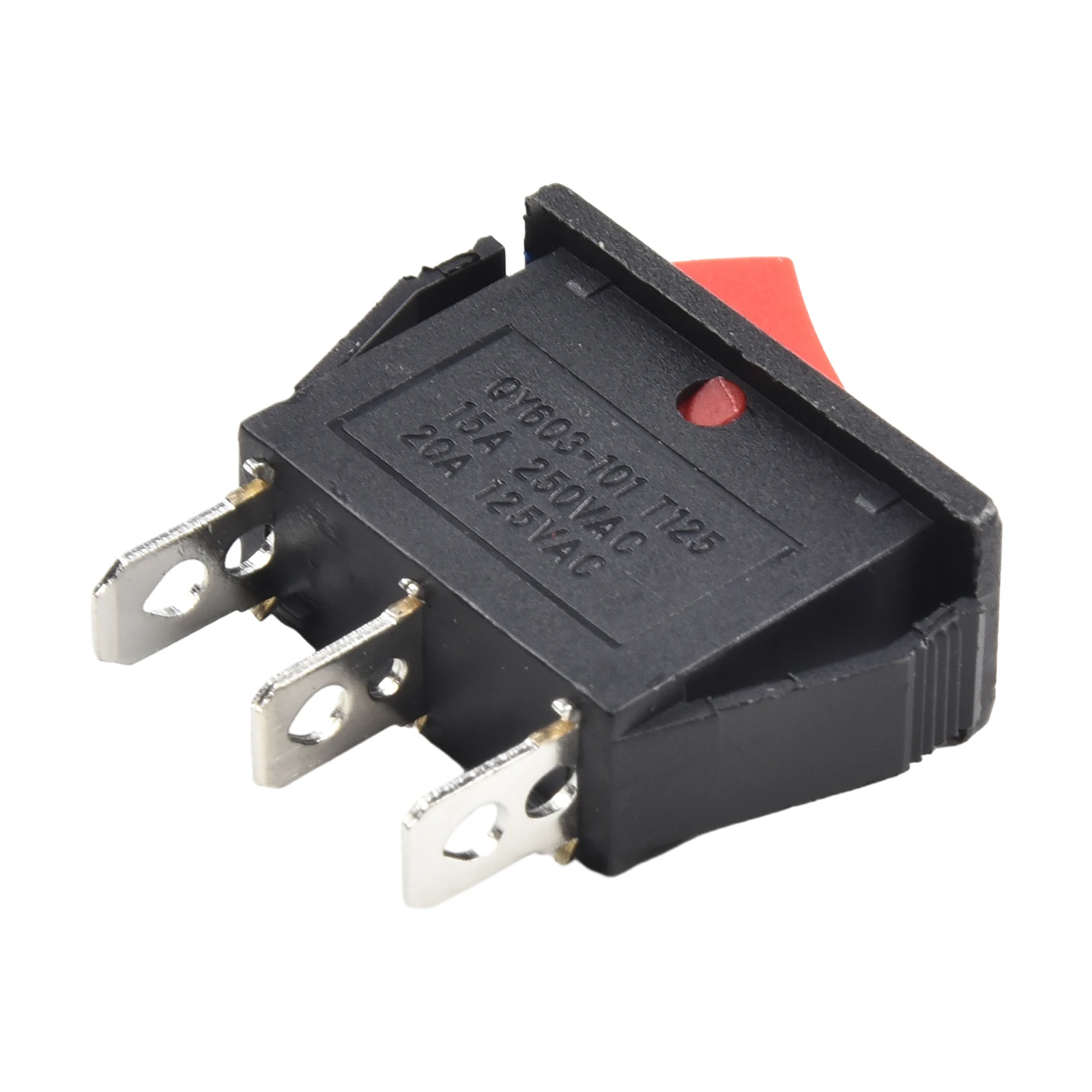 Nuevo interruptor basculante de calidad práctica, equipo eléctrico de 3 pines, Joystick de alta calidad ON-OFF-ON rojo, 1 unidad, 15A, 250V